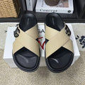 Dolce & Gabbana D&G Logo Print Slide Sandals – Unisex Couple's Summer Slippers