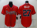 Men's Atlanta Braves Austin Riley #27 Red Replica Player Jerseys