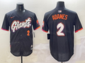 Men's San Francisco Giants Willy Adames #2 Black 2025 City Connect Limited Player Jerseys