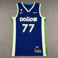Men's Dallas Mavericks Luka Doncic #77 Blue 2022/23 Swingman Jerseys - City Edition