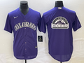 Men's Colorado Rockies Purple Alternate Replica Team Jerseys