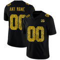 Custom1 Cincinnati Bengals Leopard Print Fashion Vapor Limited Jerseys Black Stitched American Football Jerseys
