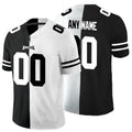 Custom1 Philadelphia Eagles Black And White Split Vapor Untouchable Limited Jerseys Stitched American Football Jerseys