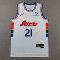 Men's Philadelphia 76ers Joel Embiid #21 White 2024/25 Swingman Player Jerseys - City Edition