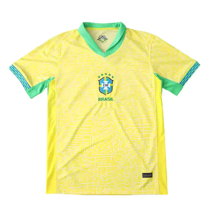Brazil Home Fan Jersey 2024 | Custom Name & Number | Vini Jr. Neymar Raphinha Rodrygo