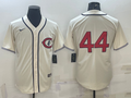Men's Chicago Cubs Anthony Rizzo #44 Cream Player Name Jerseys