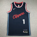 Men's LA Clippers James Harden #1 Navy Swingman Player Jerseys