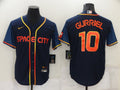 Men's Houston Astros Yuli Gurriel #10 Navy Space City Jerseys