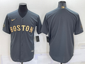 Men's Boston Red Sox Gray Blank Jerseys