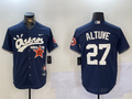 Men's Houston Astros Jose Altuve #27 Navy Game Player Jerseys