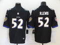 Men's Baltimore Ravens Ray Lewis #52 Black Retired Player Jerseys