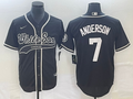 Men's Chicago White Sox Tim Anderson #7 Black Replica Player Jerseys Joint Edition