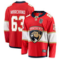 Men's Florida Panthers Brad Marchand Fanatics Red 2025 Stanley Cup Final Home Breakaway Player Jersey