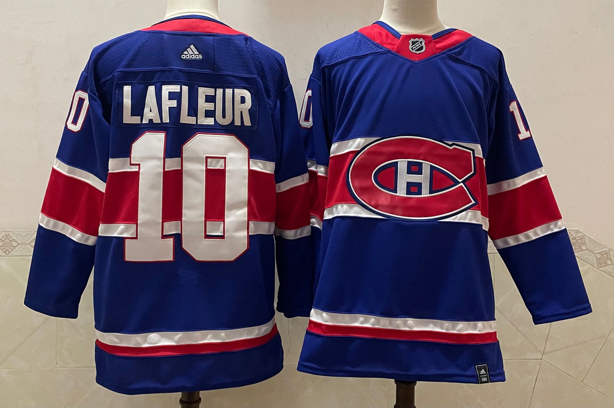 Men's Montreal Canadiens Guy Lafleur #10 Blue Player Game Jerseys
