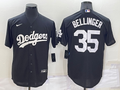Men's Los Angeles Dodgers Cody Bellinger #35 Black Replica Baseball Jerseys