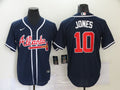 Men's Atlanta Braves Chipper Jones #10 Navy Replica Jerseys