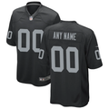 Custom1 Las Vegas Raiders Black Game Jerseys