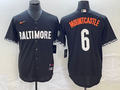 Men's Baltimore Orioles Ryan Mountcastle #6 Black 2023 City Connect Replica Player Jerseys