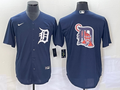Men's Detroit Tigers Navy Alternate Replica Team Jerseys