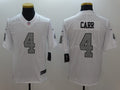 Men's Las Vegas Raiders Derek Carr #4 White Game Player Jerseys