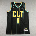 Men's Charlotte Hornets LaMelo Ball #1 Black 2022/23 Swingman Jerseys - City Edition