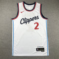 Men's LA Clippers Kawhi Leonard #2 White Swingman Jerseys