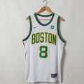 Men's Boston Celtics Kemba Walker #8 White Game Jerseys