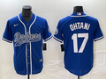 Men's Los Angeles Dodgers Shohei Ohtani #17 Blue Player Jerseys Joint Edition