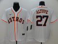 Men's Houston Astros Jose Altuve #27 White Replica Baseball Jerseys