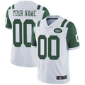 Custom1 New York Jets Road White Vapor Untouchable Limited Jerseys American Stitched Jerseys Football Jerseys