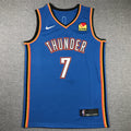 Men's Oklahoma City Thunder Chet Holmgren #7 Blue Swingman Jerseys - Icon Edition