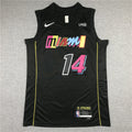 Men's Miami Heat Tyler Herro #14 Black Swingman Player Jerseys - City Edition
