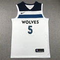 Anthony Edwards #5 Minnesota Timberwolves White Association Edition Swingman Jersey – Nike WOLVES