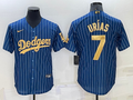 Men's Los Angeles Dodgers Julio Urias #7 Blue Game Jerseys