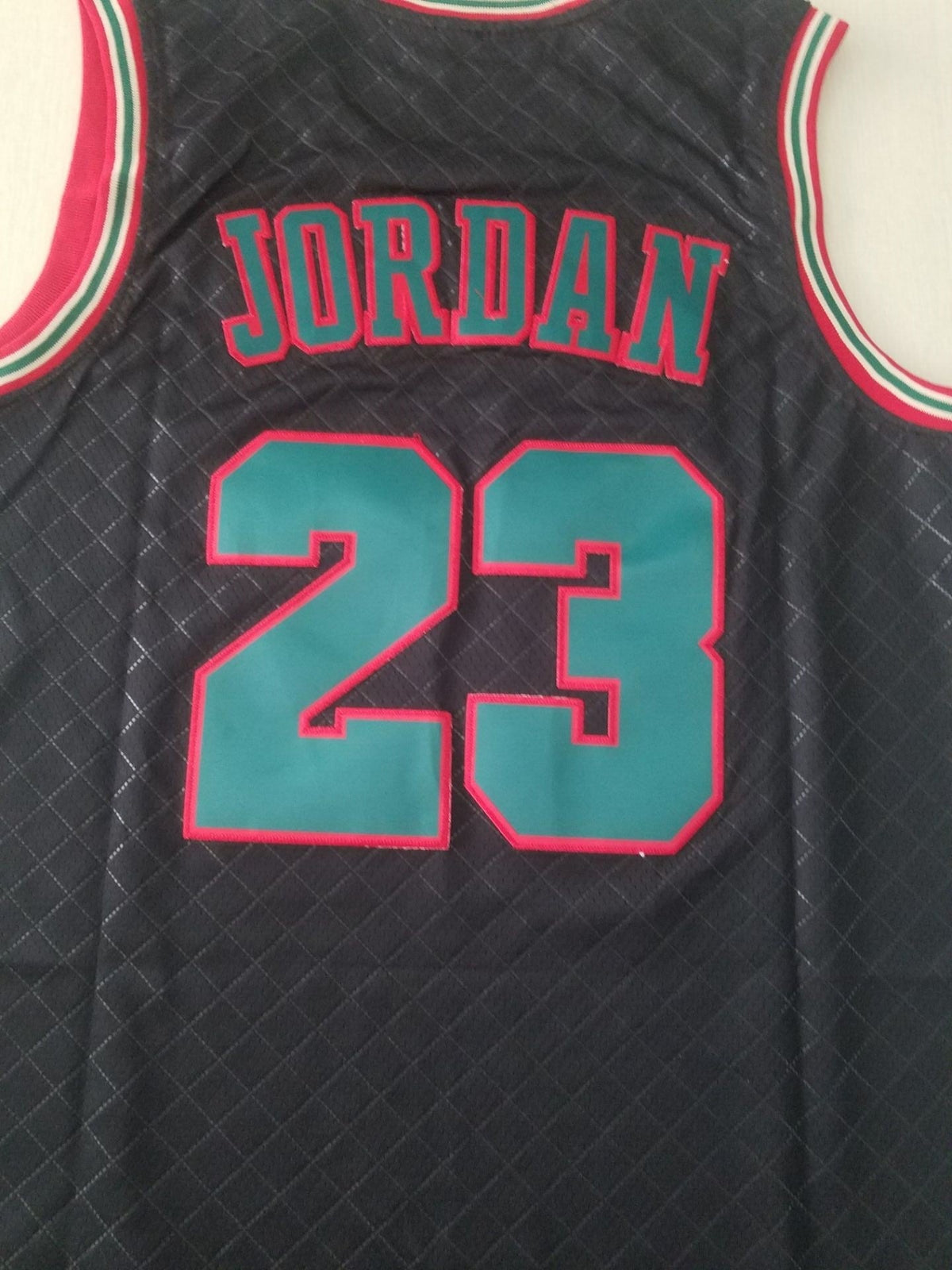 Michael Jordan #23 Chicago Bulls Mitchell & Ness Black Teal 1997-98 St. Patrick's Day Hardwood Classics Swingman Jersey