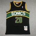 Gary Payton #20 Seattle SuperSonics Black Throwback Swingman Jersey – Mitchell & Ness 1995-96 Hardwood Classics