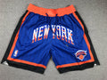 Men's New York Knicks Blue City Edition Pocket Shorts1