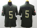 Men's Minnesota Vikings Teddy Bridgewater #5 Army Green Game Jerseys