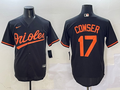 Men's Baltimore Orioles Colton Cowser #17 Black Alternate Replica Player Jerseys