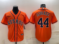 Men's Houston Astros Yordan Alvarez #44 Orange Replica Player Jerseys