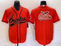 Men's Baltimore Orioles Orange Replica Team Jerseys Joint Edition