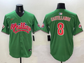 Men's Philadelphia Phillies Nick Castellanos #8 Green Game Jerseys