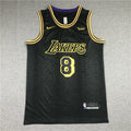 Men's Los Angeles Lakers Kobe Bryant #8-24 Black Mamba City Edition Swingman Jerseys Black