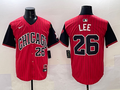 Men's Chicago White Sox Korey Lee #26 Red/Black 2025 City Connect Limited Player Jerseys