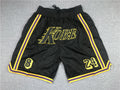 Men's Los Angeles Lakers Kobe Bryant #8-24 Black Pocket Shorts1