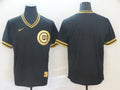 Men's Chicago Cubs Black Blank Replica Jerseys