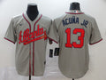 New Men's Atlanta Braves Ronald Acuna Jr. #13 Jerseys Gray
