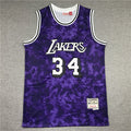 Men's Los Angeles Lakers Shaquille O'Neal #34 Purple Galaxy Swingman Jerseys