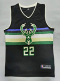 Men's Milwaukee Bucks Khris Middleton Black 2021 NBA Finals Champions Jerseys
