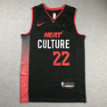 Men's Miami Heat Jimmy Butler #22 Black 2023/24 Swingman Jerseys - City Edition